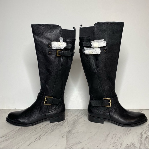 New! Naturalizer Jessie Black Leather Tall Boot 6 1/2 M - Picture 8 of 14
